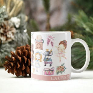 Anpassbare Nutcracker Ballet Weihnachtsfeier-Tasse Kaffeetasse
