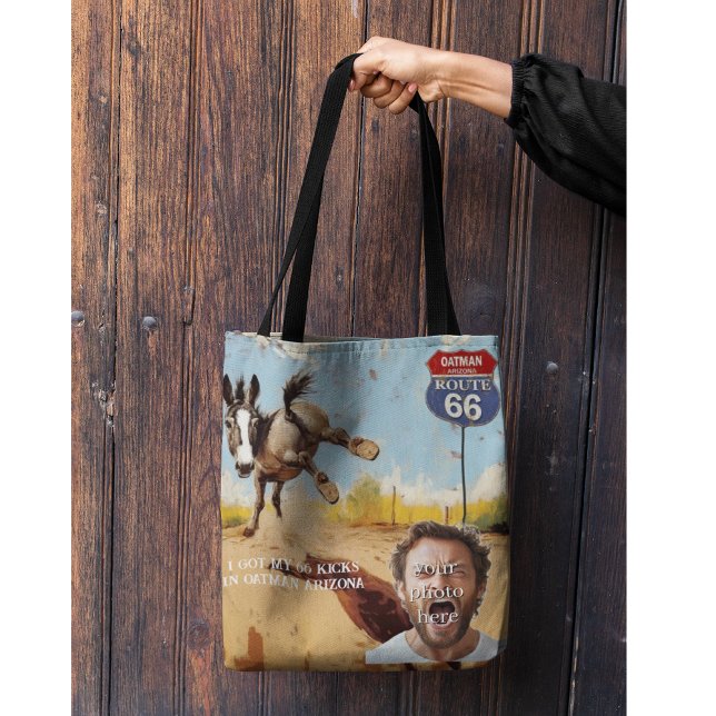anpassbare Oatman Donkey Route 66 Tasche (Von Creator hochgeladen)