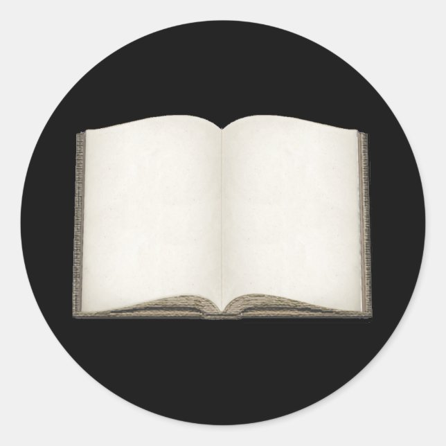 Anpassbare Open Book Stickers (Vorderseite)