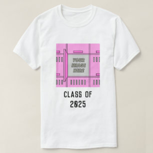 Anpassbare Open-Locker-Rahmen-Blase Gum Pink T-Shirt