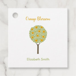 Anpassbare Orangenbaum Geschenkanhänger