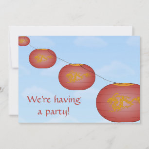 Anpassbare Party Einladung für Papierführungen