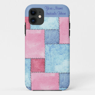 Anpassbare Patchwork iPhone 5 Case, Pinks, Blues Case-Mate iPhone Hülle