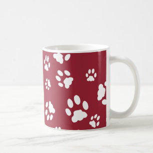Anpassbare Paw-Prints Kaffeetasse