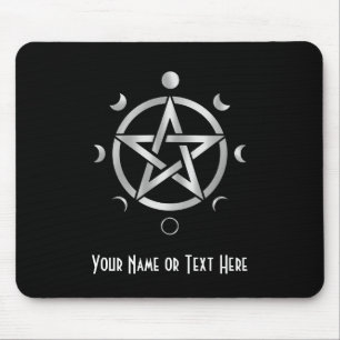 Anpassbare Pentakel-Mondphasen-Mauspad Mousepad