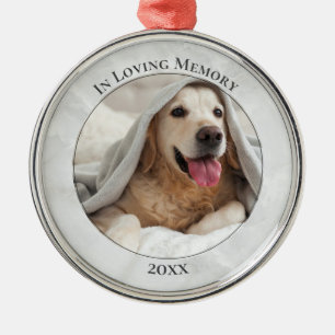Anpassbare PET-FOTO-MEMORIAL Ornament Aus Metall