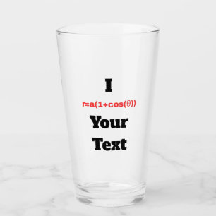 Anpassbare Polargleichung (I Herz) Glas