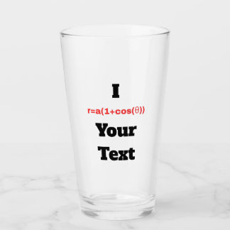 Anpassbare Polargleichung (I Herz) Glas