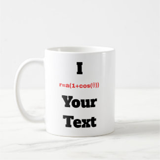 Anpassbare Polargleichung (I Herz) Kaffeetasse
