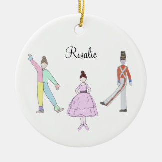 Anpassbare Polichinelle/Soldat/Party-Girl Keramik Ornament
