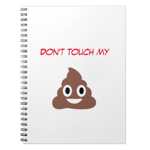 Anpassbare Poo Emoticon Notizblock