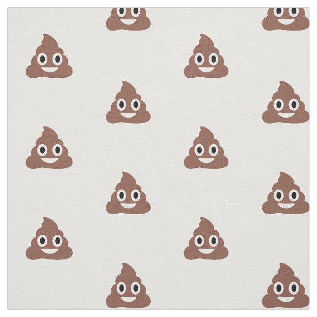 Anpassbare Poo Emoticon Stoff (Muster)