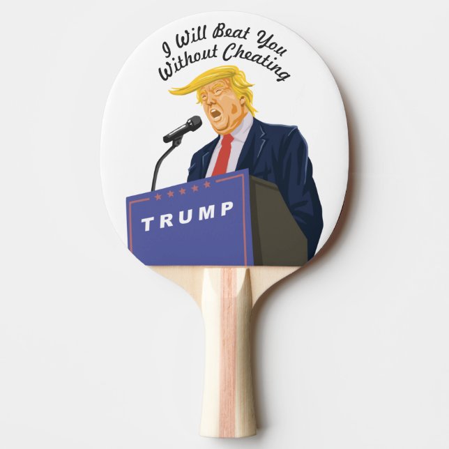 Anpassbare Präsident Trump schlägt Sie Tischtennis Schläger (Vorderseite)