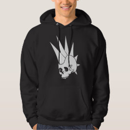 Anpassbare Punk Jawless Skull Version 2 Hoodie