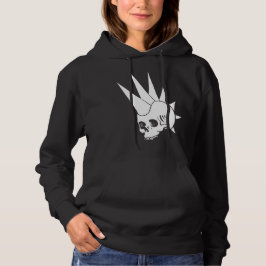 Anpassbare Punk Jawless Skull Version 2 Hoodie