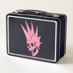 Anpassbare Punk-Skull-Version 2 Metall Brotdose