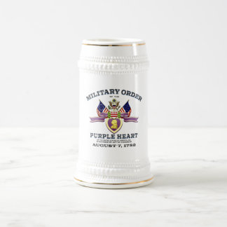 Anpassbare "PURPLE HEART FLAGS" Bierglas