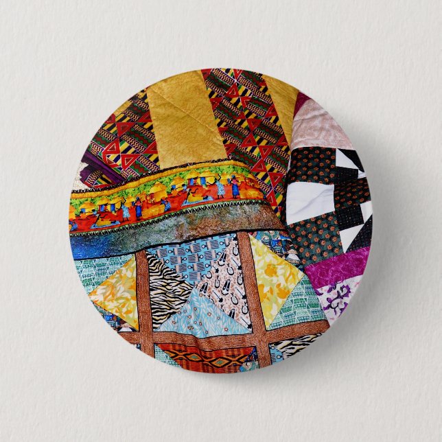 Anpassbare Quilts und Quilting Button (Vorderseite)