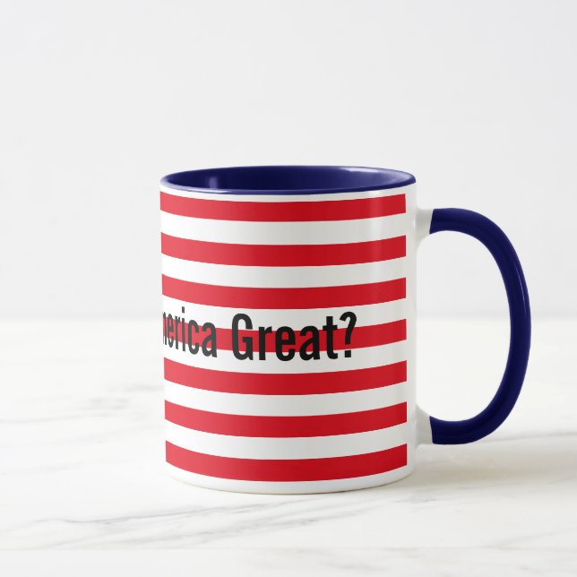 Anpassbare Red White Blue macht Amerika großartig Tasse (Rechts)