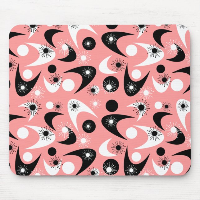 Anpassbare Retro-Bumerangs Mousepad (Vorne)