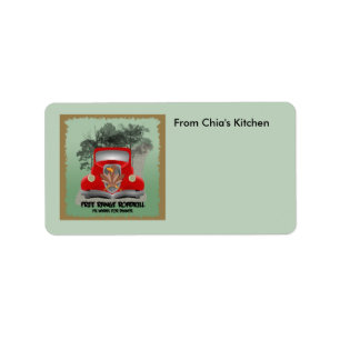 Anpassbare Roadkill Kitesetikett Adressaufkleber