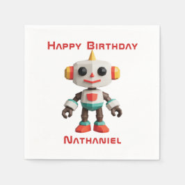 Anpassbare Roboter-Kinder Serviette