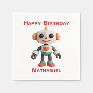 Anpassbare Roboter-Kinder Serviette