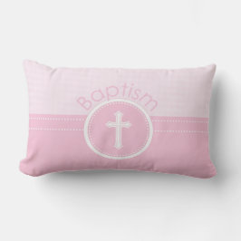 Anpassbare, rosa Mädchenkind Gottes Taufe Lendenkissen