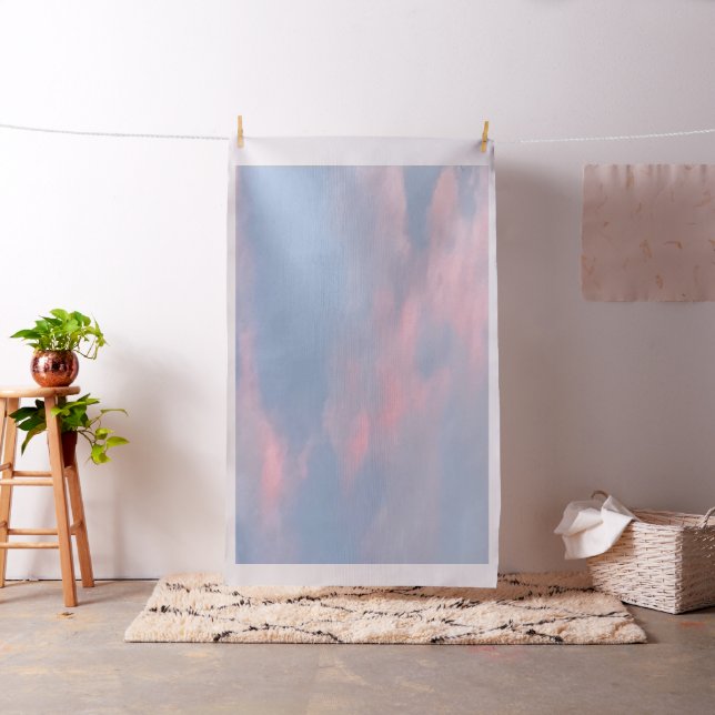 Anpassbare rosa Wolken Stoff (Beispiel)