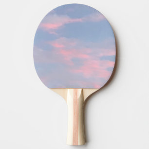 Anpassbare rosa Wolken Tischtennis Schläger