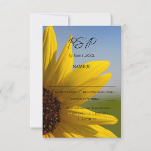 Anpassbare RSVP-Karten für Hochzeiten von Sonnenbl Dankeskarte