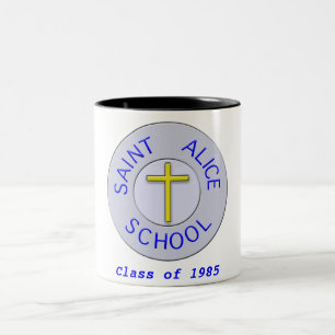 Anpassbare Saint-Alice-Schule Farbklasse Zweifarbige Tasse