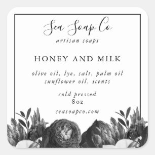 Anpassbare Seifenkleber Quadratischer Aufkleber