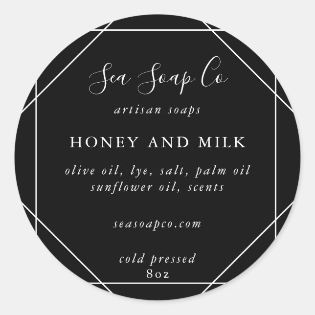 Anpassbare Seifenkleber Runder Aufkleber (Vorderseite)