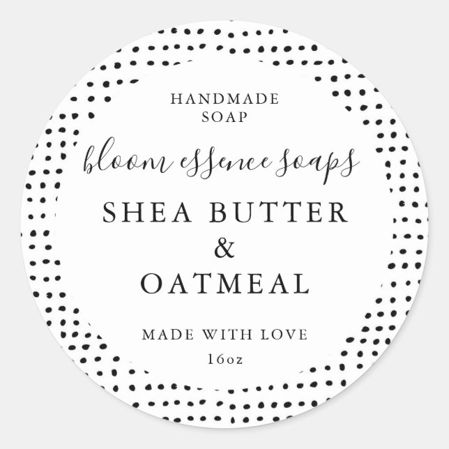 Anpassbare Seifenkleber Runder Aufkleber (Vorderseite)