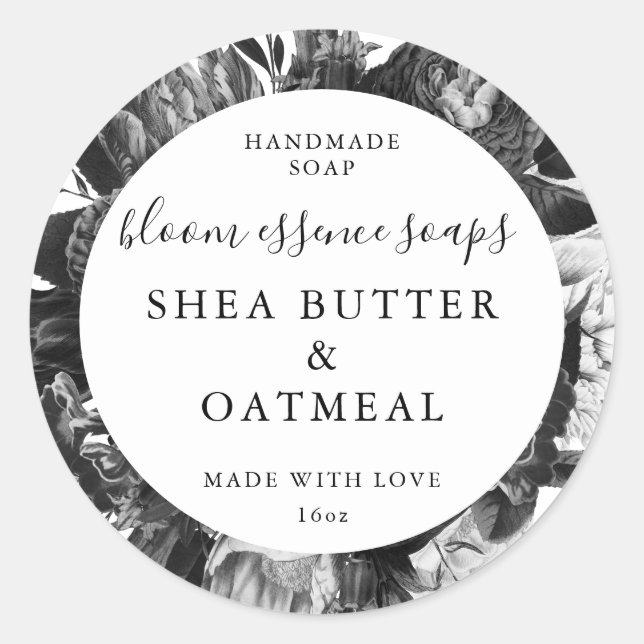 Anpassbare Seifenkleber Runder Aufkleber (Vorderseite)