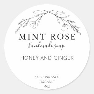 Anpassbare Seifenmarken Runder Aufkleber