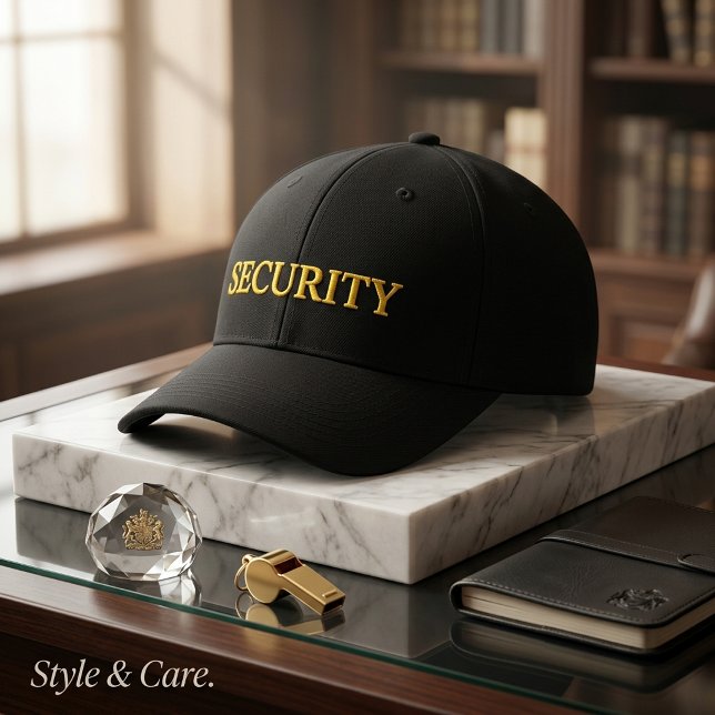 Anpassbare SICHERHEIT Bestickte Baseballkappe (Customizable SECURITY Embroidered Baseball Cap)