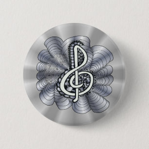 Anpassbare Silber-Klebe Button