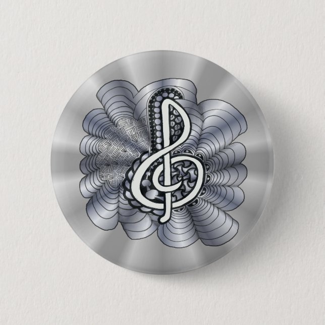Anpassbare Silber-Klebe Button (Vorderseite)