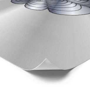 Anpassbare Silber-Klebe Poster