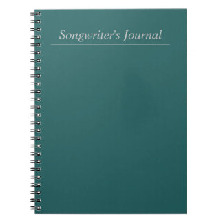 Anpassbare Songwriter-Zeitschrift Notizblock
