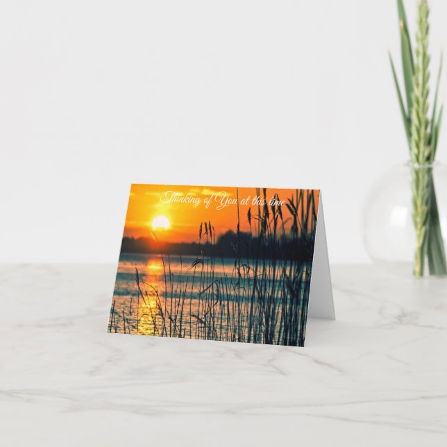 Anpassbare Sonnenuntergangskarte Karte (Vorderseite)