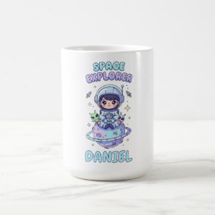 Anpassbare Space Explorer Kawaii Kaffeetasse