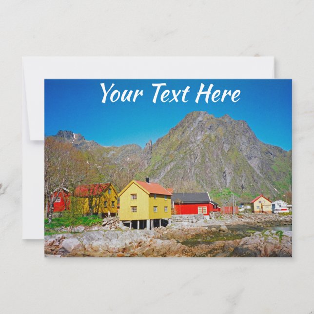Anpassbare Svolvaer-Karte, Norwegen (Vorderseite)
