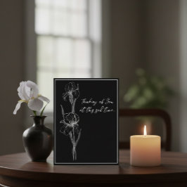 Anpassbare Sympathiekarte mit handGezeichnet Iris Postkarte