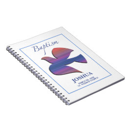 Anpassbare Tauftaube für Erwachsene Notizblock