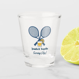 Anpassbare Tennis- & Tequila-Geburtstagsfeier Schnapsglas