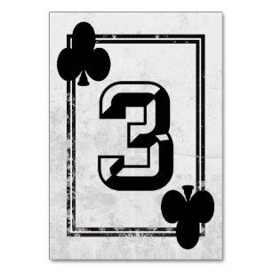 Anpassbare Tischnummern der Spielkarte (Nr. 3)