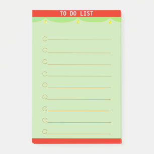 Anpassbare To-Do-Liste Post-it Klebezettel